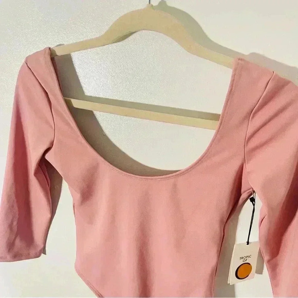 NWT Tropic of C Poise Bodysuit Blush Pink Ballerina - Picture 6 of 7
